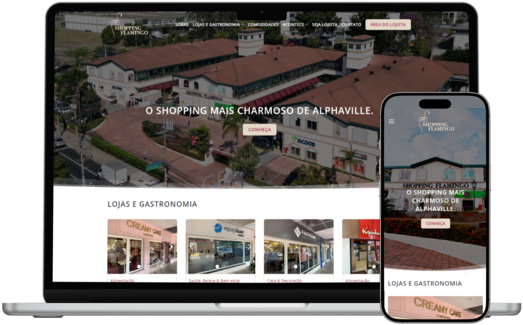 Shopping Flamingo - Portfólio Digital Bees